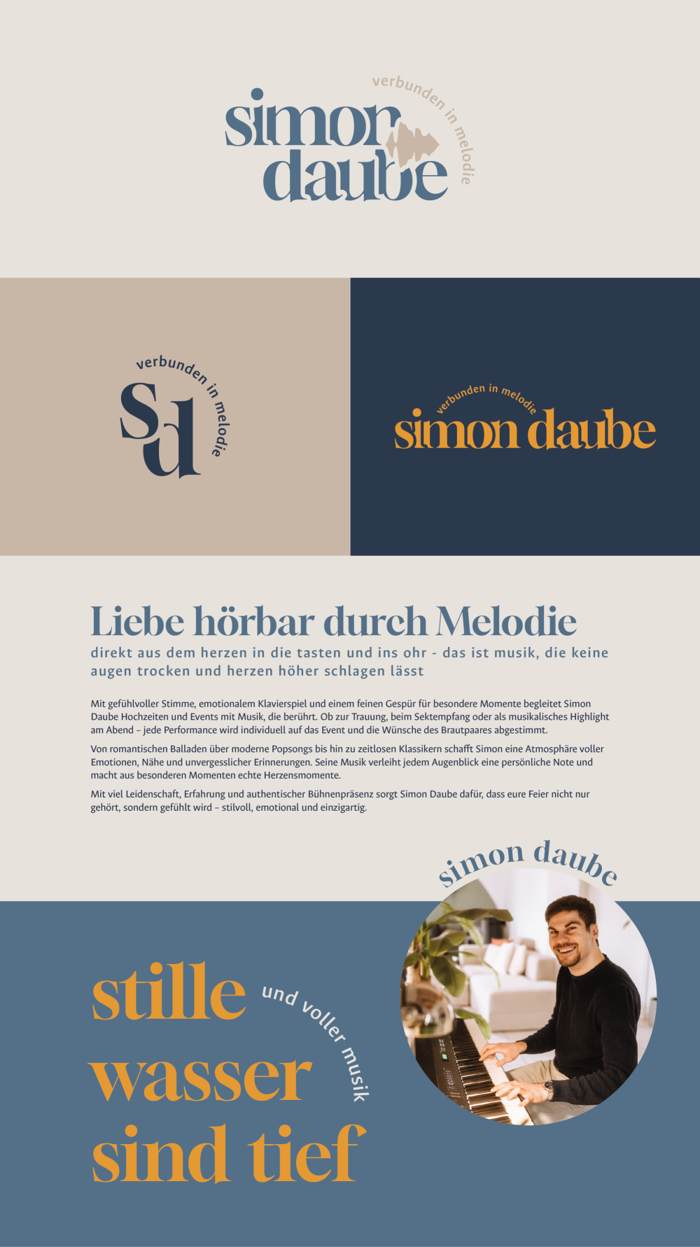 CeliArtstudio - Fotografie und Design by Celina Daube - BRAND DESIGN für Simon Daube - Event- und Hochzeitssänger